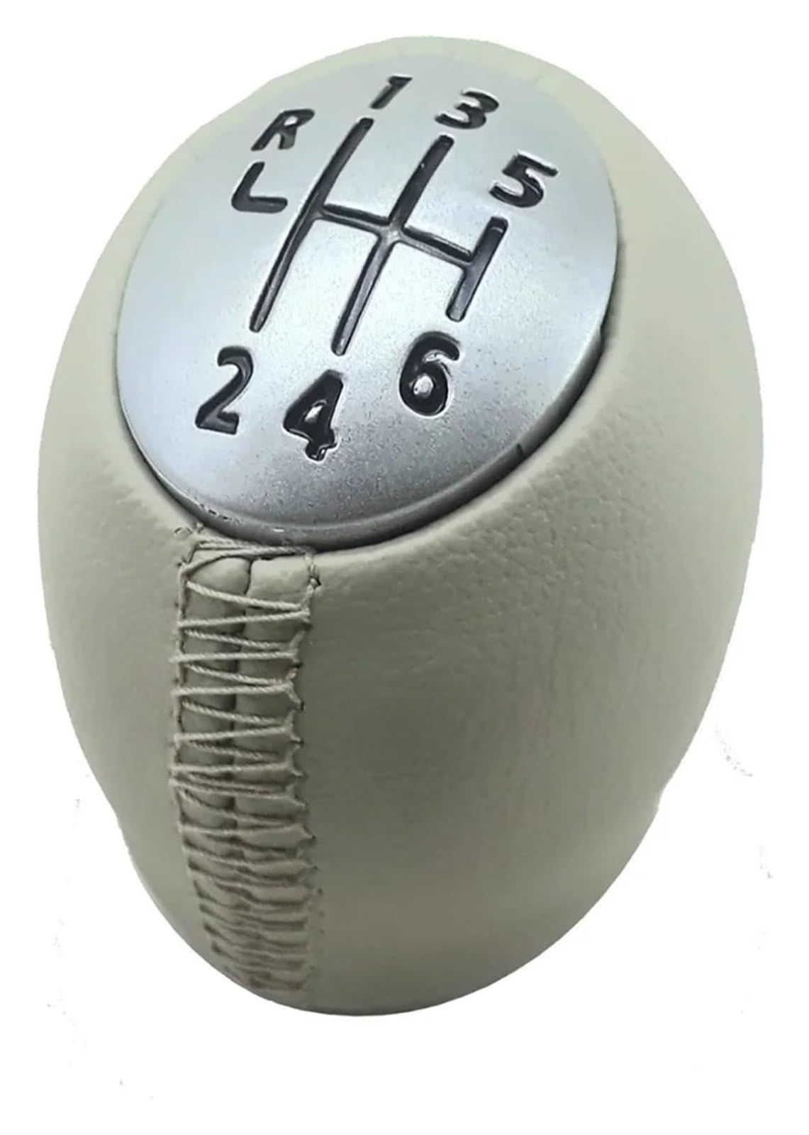 Per M&EGANE 3 2009-2016 Pomello Del Cambio Manuale A 6 Marce In Pelle Beige Pomello Del Cambio Leva Pomello Cambio