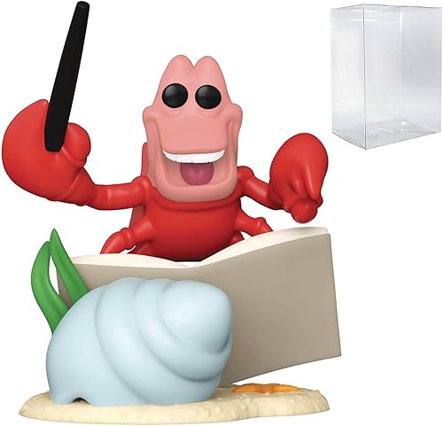 POP Disney: La Sirenita – Figura de vinilo Funko exclusiva de Sebastian Entertainment Earth (con funda protectora de caja compatible), multicolor,