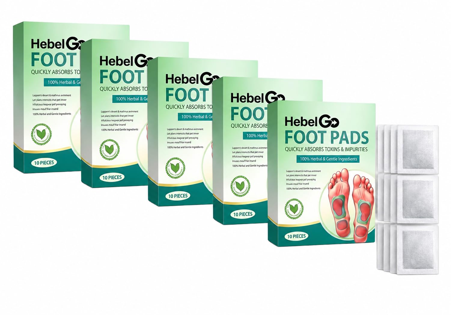 Herbal Detox Foot Pads for Toxin Removal | Bamboo Vinegar Foot Patches for Feet Cleansing & Sleep Aid | Overnight Use | Foot Patch with Acupoint Micro-Massage Technology For Men And Women (Count of 50)-image-31