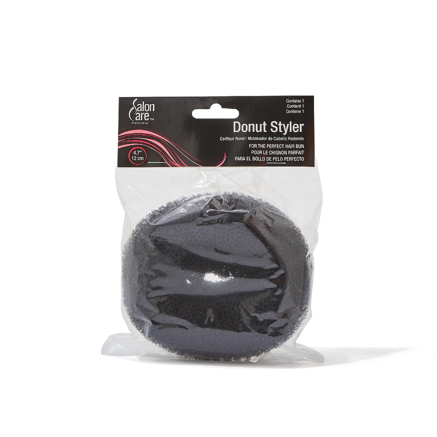 Salon Care Large Donut Styler Black Black