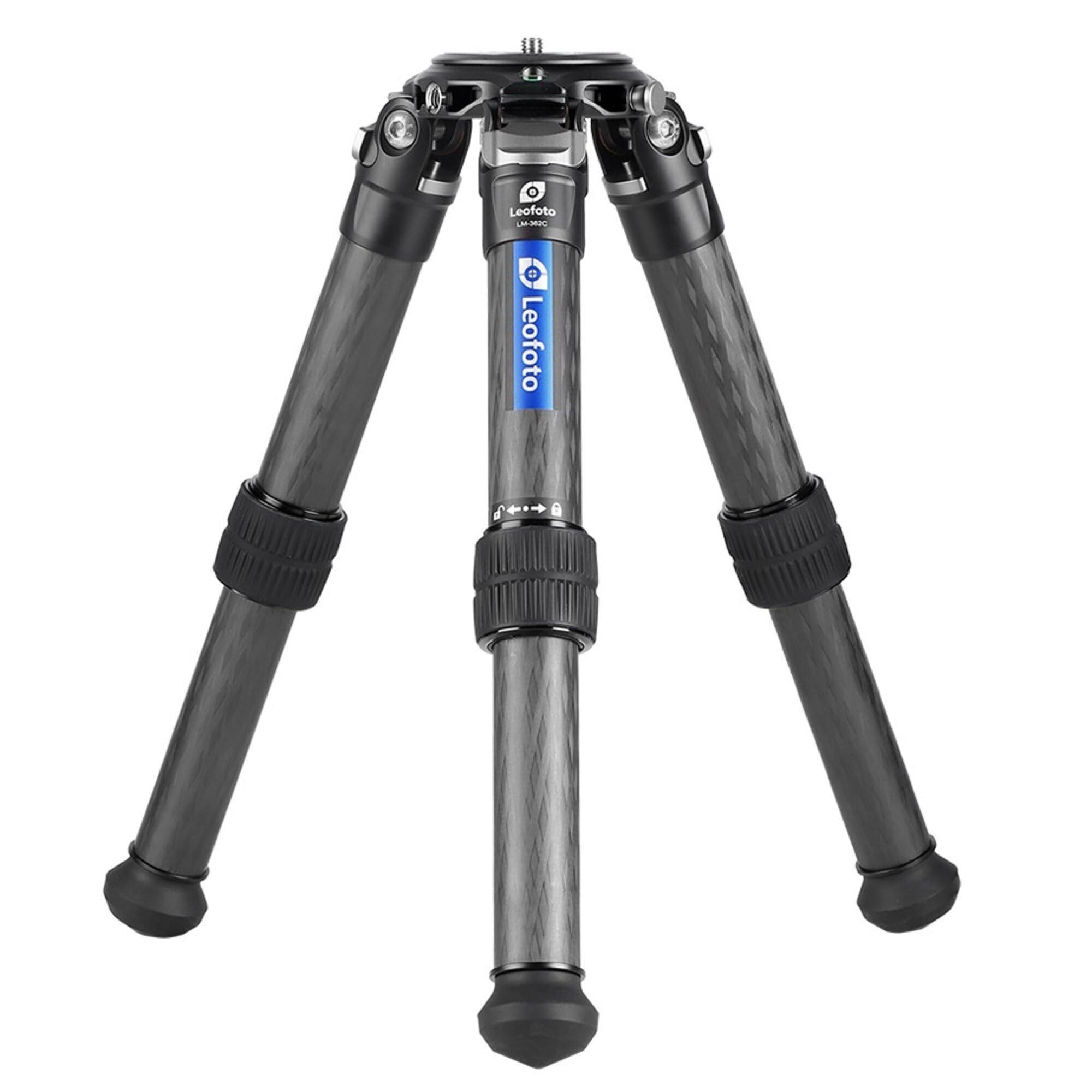 Leofoto - Summit - Treppiede in carbonio - Altezza massima: 37 cm - Altezza min. 7 cm - Per fotocamere e obiettivi più grandi e pesanti - Leggero - LM-362C