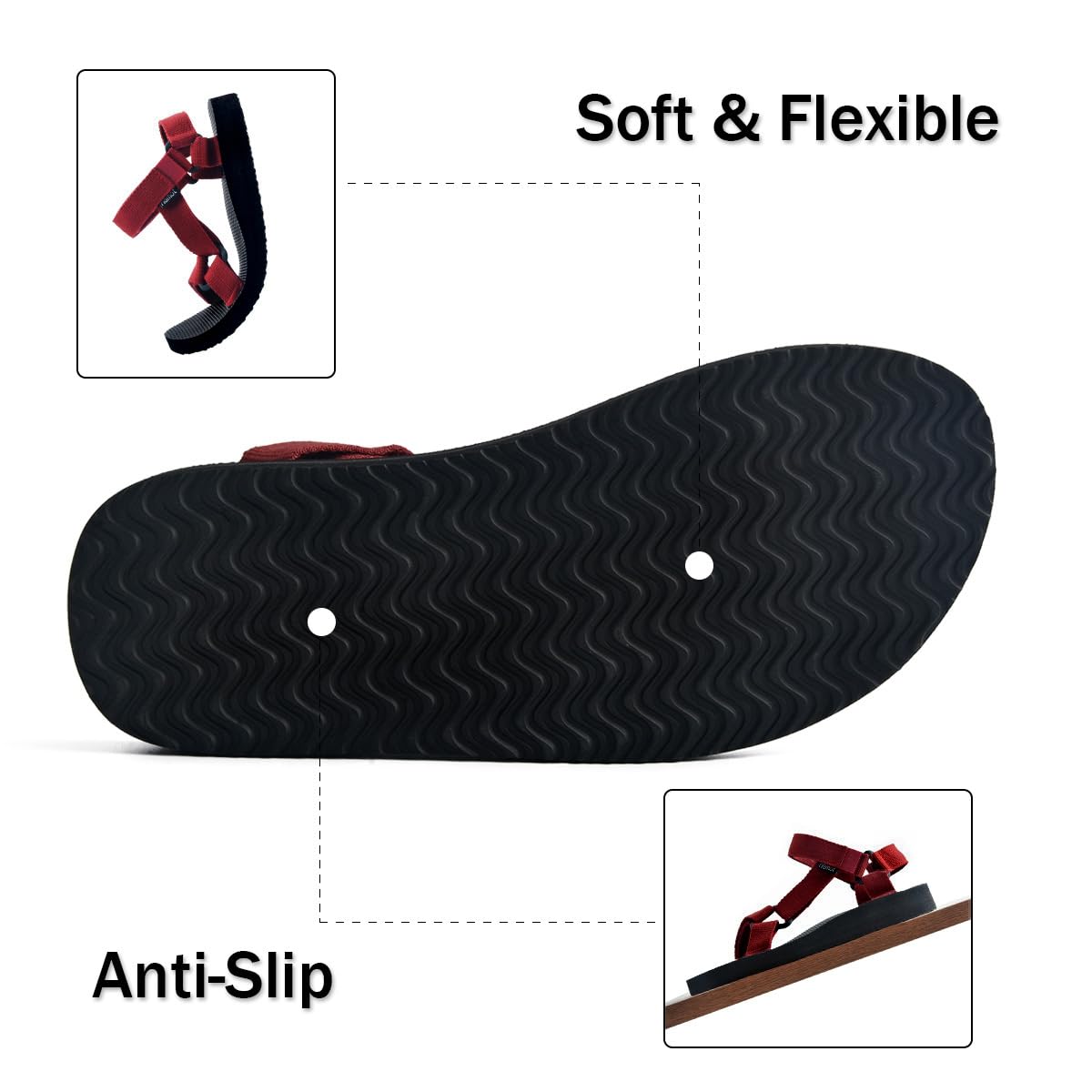 riemot Sandali Sportivi Donna Uomo Estivi Sandali da Trekking Leggere Comode Antiscivolo Scarpe per All'aperto Escursionismo e Spiaggia