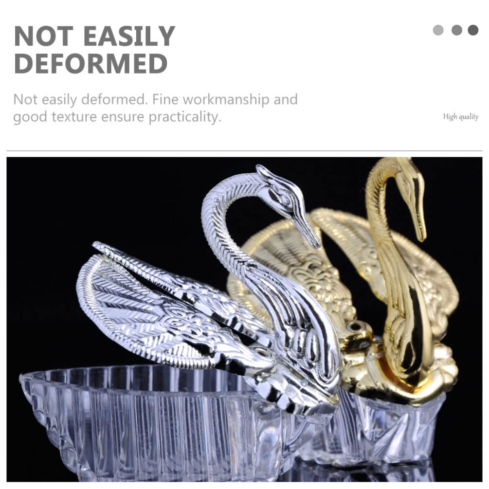 DOITOOL Scatole per Confetti da Matrimonio 24 Pezzi in Acrilico Argento Stile Europeo Resistente di Perfette per Nozze Romantiche