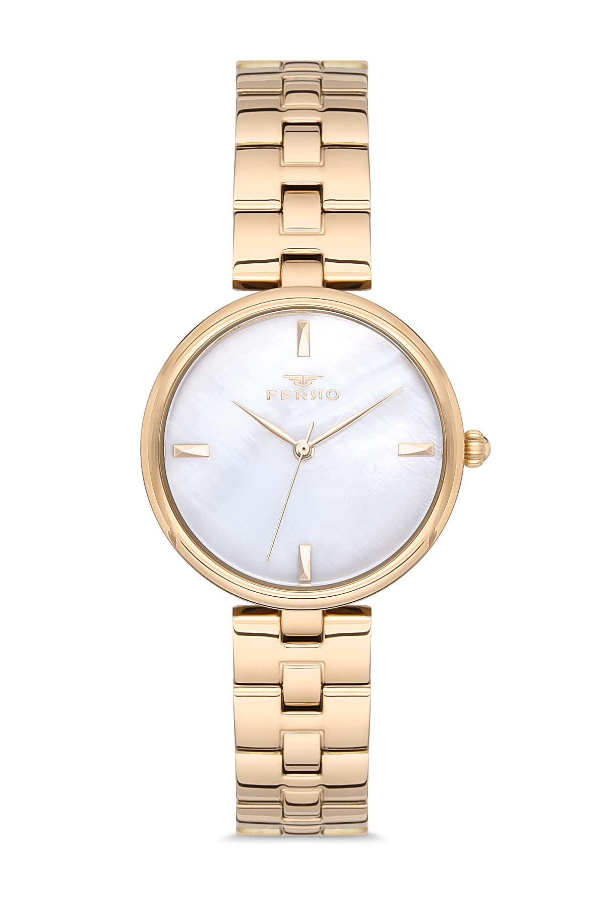 Ferro Analog Silver Dial Womens Watch-F21100A-B (B09RWLS617) Amazon Price History, Amazon Price Tracker