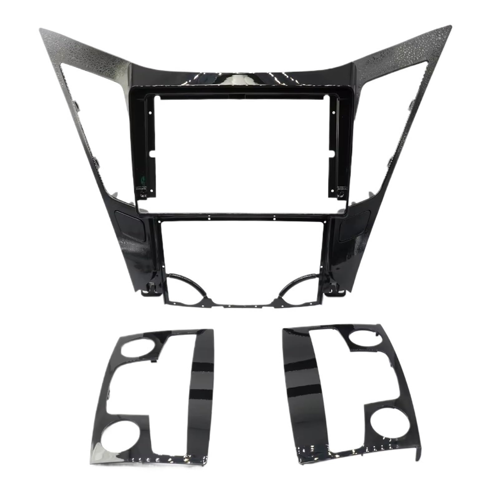 Cadre Tableau Bord Radio Cadre Fascia Audio Voiture 9 Pouces Panneau D'installation D'autoradio Android pour Hyundai pour Sonata 2011–2015 Cadre Panneau D'autoradio(Only Frame)