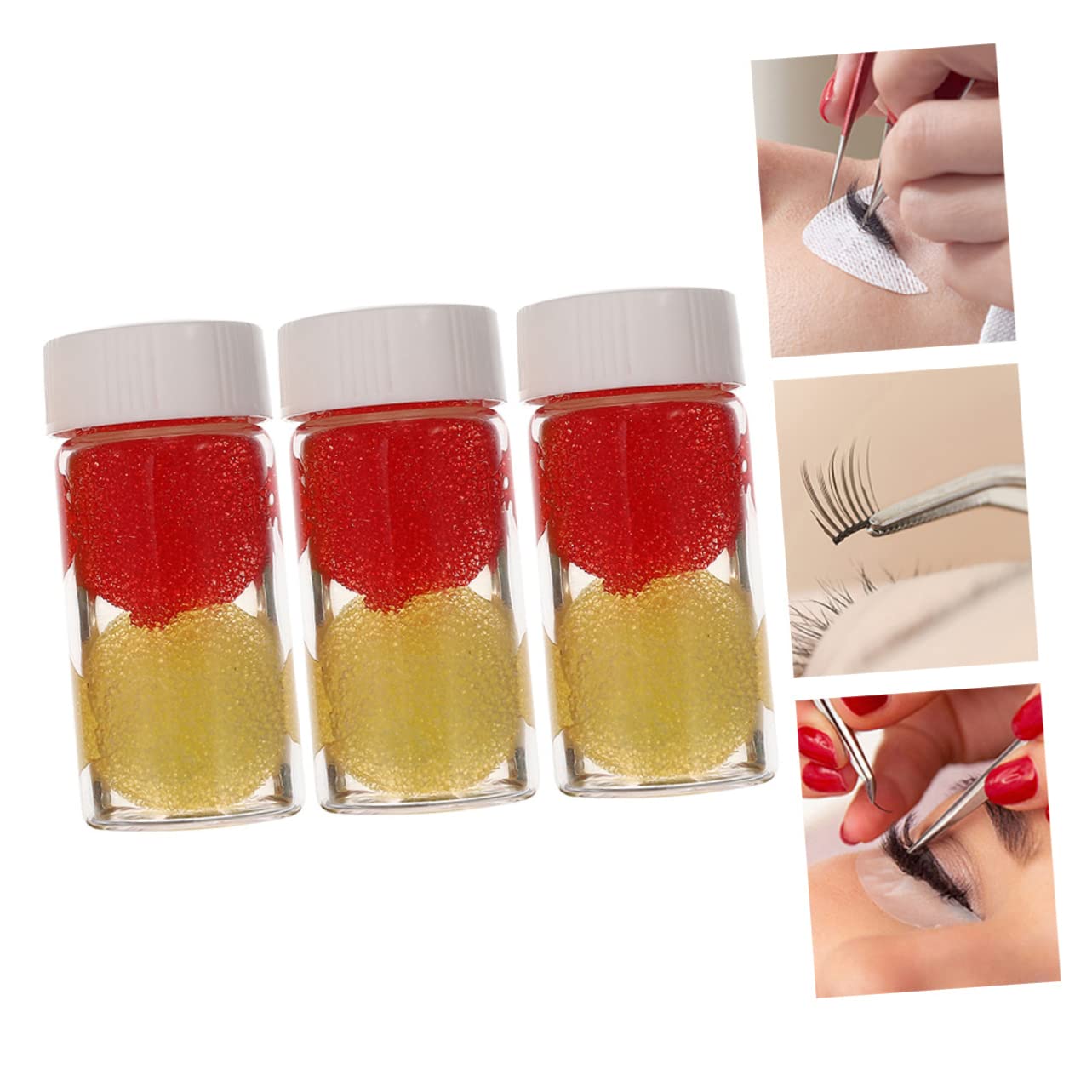 minkissy 9piezas Limpiador De Pestañas Portátil Herramienta De Limpieza Para Aplicación De Extensiones Suministros Convenientes Para Salones