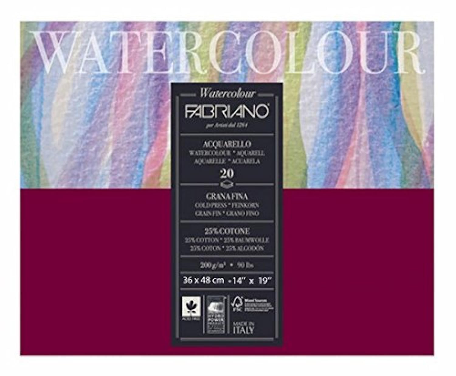Fabriano Studio Watercolor Blocks CP 200 GSM 36 X 48 CM (B00PV95PFK) Amazon Price History, Amazon Price Tracker