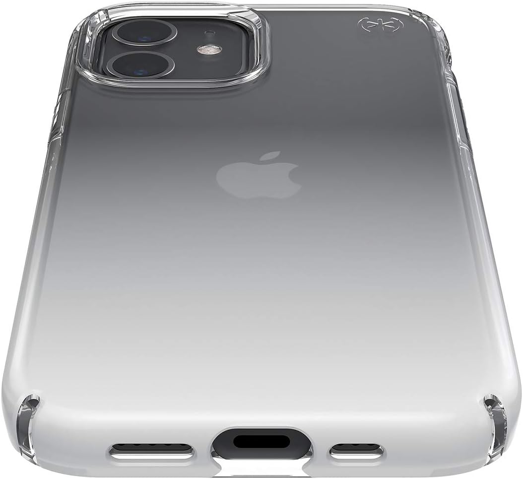 Exclusive Speck Products Presidio Perfect-Clear Ombre iPhone 12, iPhone 12 Pro Case, Clear/Atmosphere Fade