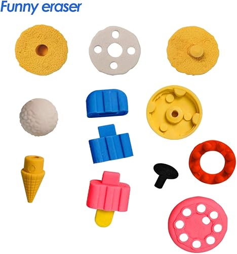 Miniatura 3 de 30 piezas de borrador para niños, mini rompecabezas para fiestas de premio de juegos infantiles, carnaval y suministros escolares (pastel)