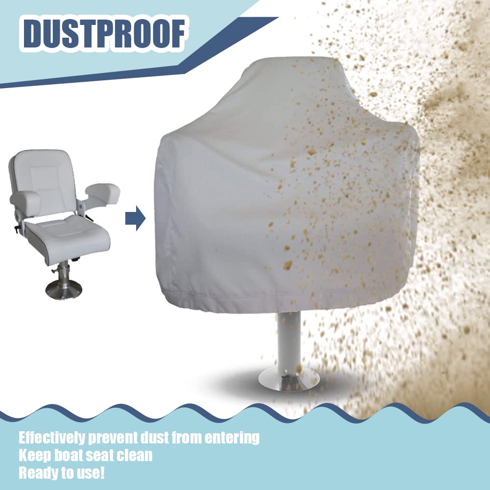 Amazon.com: Gicov Boat Seat Cover Waterproof Captain Chair Cover