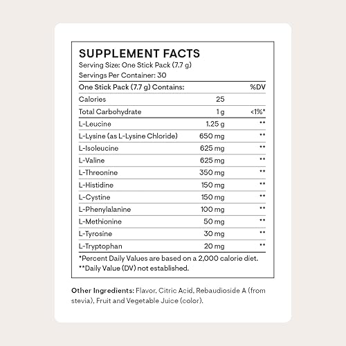 Miniatura 2 de THORNE - Amino Complex - Polvo de EAA y BCAA clínicamente validado para antes o después del entrenamiento - Promueve la masa muscular magra y la