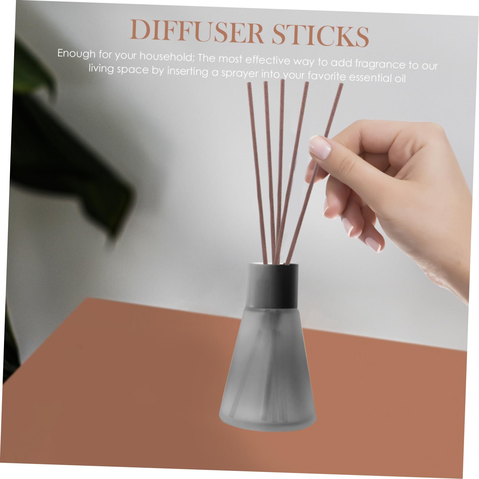 HOMOCONO 30pcs Rattan Sticks Non-fire Diffuser Natural Fragrance Oil Diffuser Essential Oil Diffuser Scent Sticks