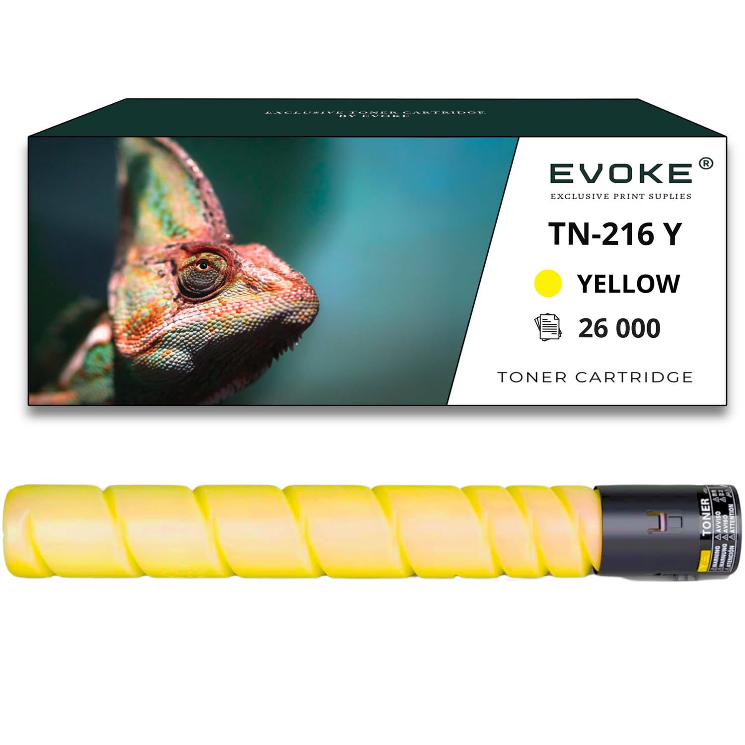 EVOKE TN216 TN-216 Toner Kompatybilny z Konica Minolta C220 C280 220 280 MF220 MF280 (Zestaw CMYK) 107000 Stron