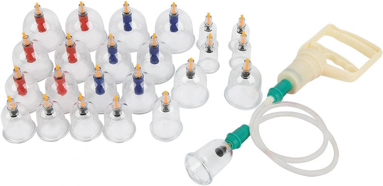 24pcs U Shaped Vacuum Cup Traditional Chinese Therapy Cupping Set Massage Acupuncture
