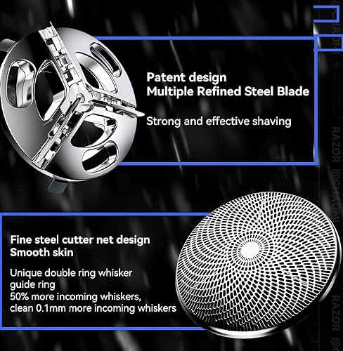 Electric Razor For Men, 2023 Mini-Shave Portable Foil Shaver, Pocket Size Portable Shaver Wet Dry Mens Beard Shavers, Usb Rechargeable Razor Easy One-Button Use For Home,Car,Travel #TOP5
