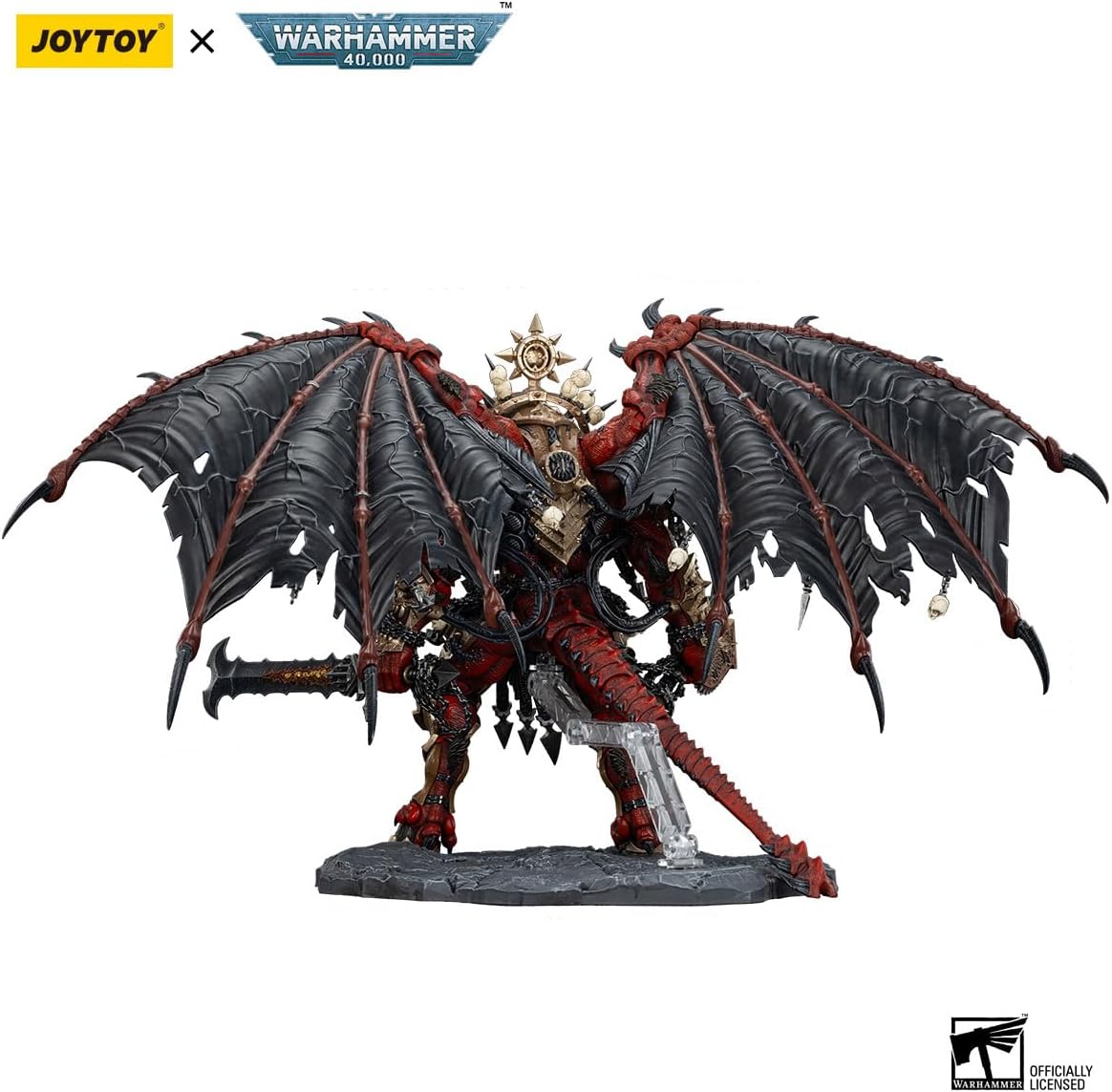JOYTOY Action Figures Warhammer 40K 15inch World Eaters Angron Daemon Primarch of Khorne 1/18 Movable Model Collectible Figurine Ages 15+ (Angron)