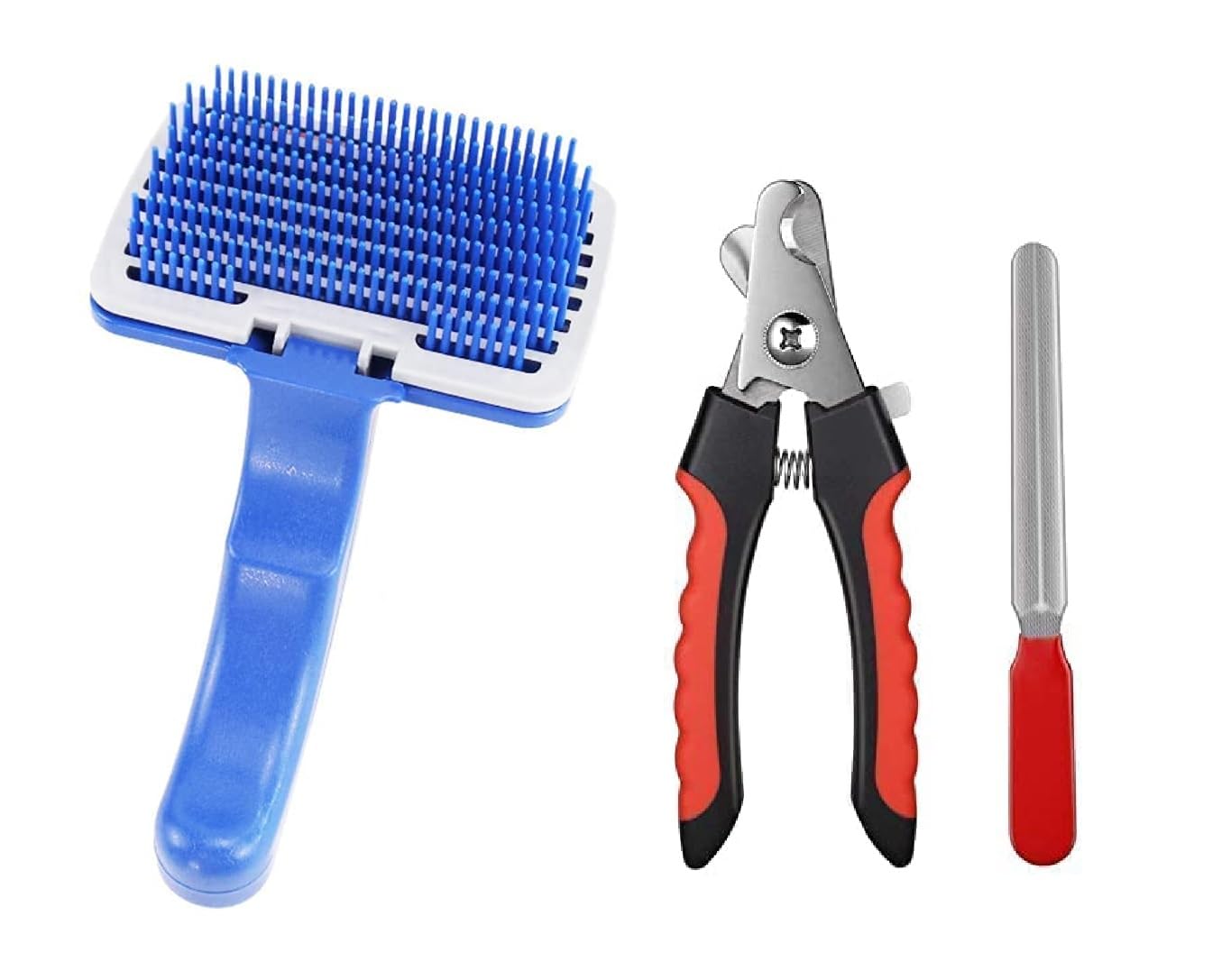 KittuPet Slicker Grooming Brush and Nail Cutter for Dogs and Cats, Spring-Loaded Self-Cleaning Feature, Remove Shedding Hai Dog (B0C6B5Q6D2) Amazon Price History, Amazon Price Tracker