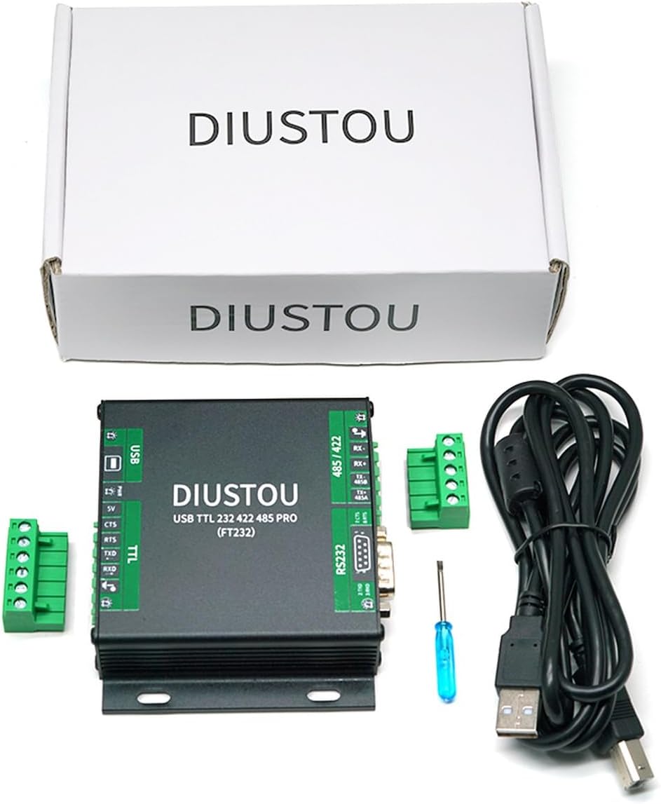 USB to Multi-Serial Port Module - TTL/RS232/RS422/RS485, Extended Interface, in-Module Serial Signal Conversion, Industrial Grade Isolated Metal Shell Adapter