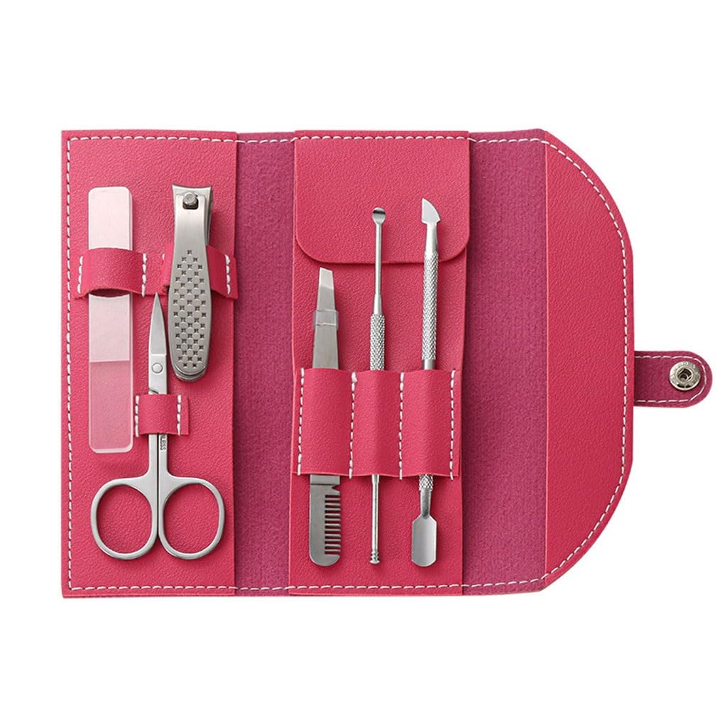 YJYJY Snap Manicure Set Home Nail Clipper 6 Pieces Portable Tool Kit