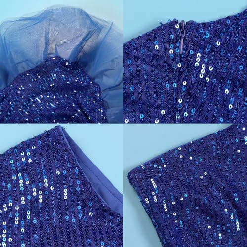 Image of Nagfar Women Rhinestone Sequin Birthday Party Sexy New Year Formal Dress