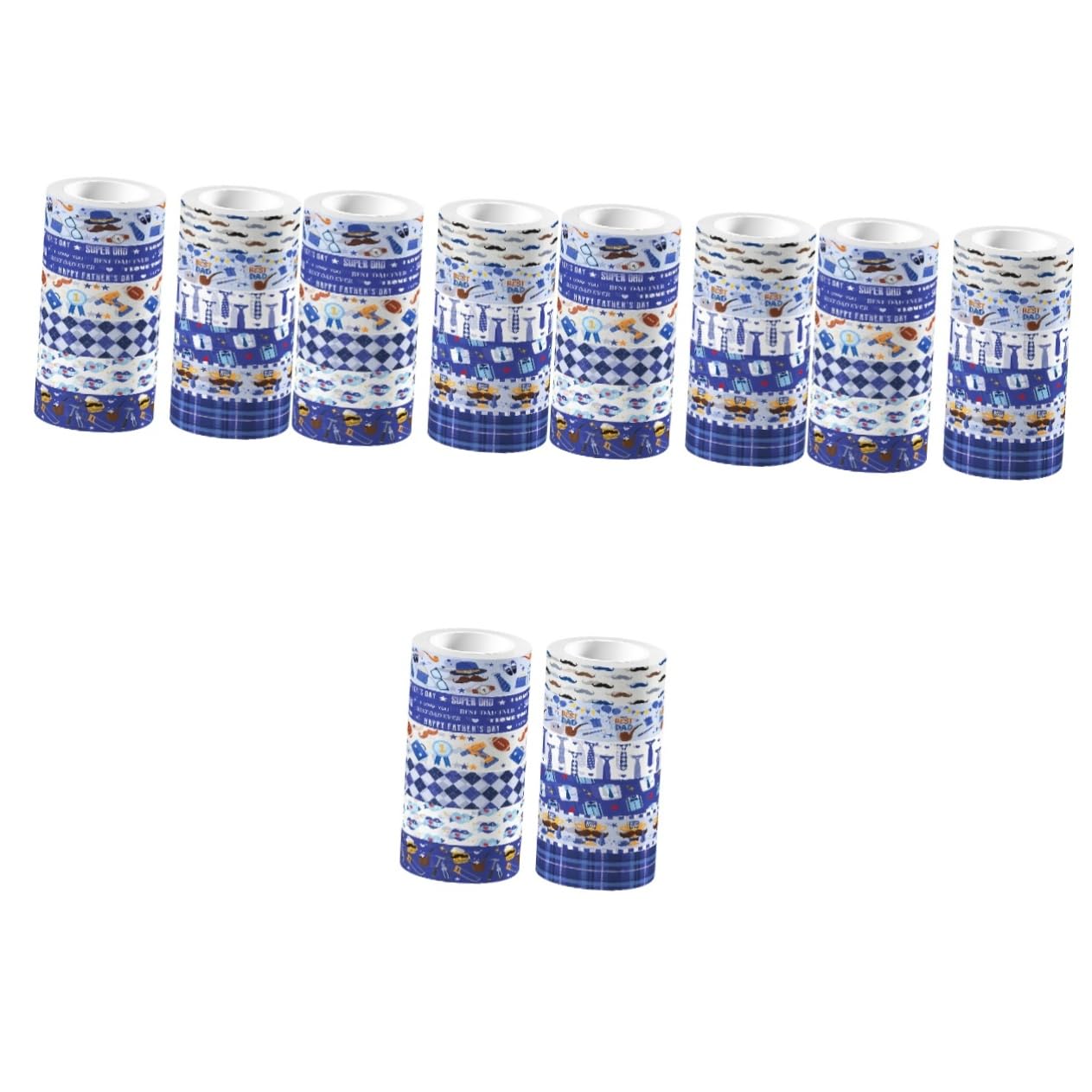 60rollen Washi Tape Für Vaterstag Dekorative Und Transparente Klebebänder Für Handwerk Scrapbooking Journals Und Geschenkverpackungen Leicht Abreißbar Für Kreative Projekte