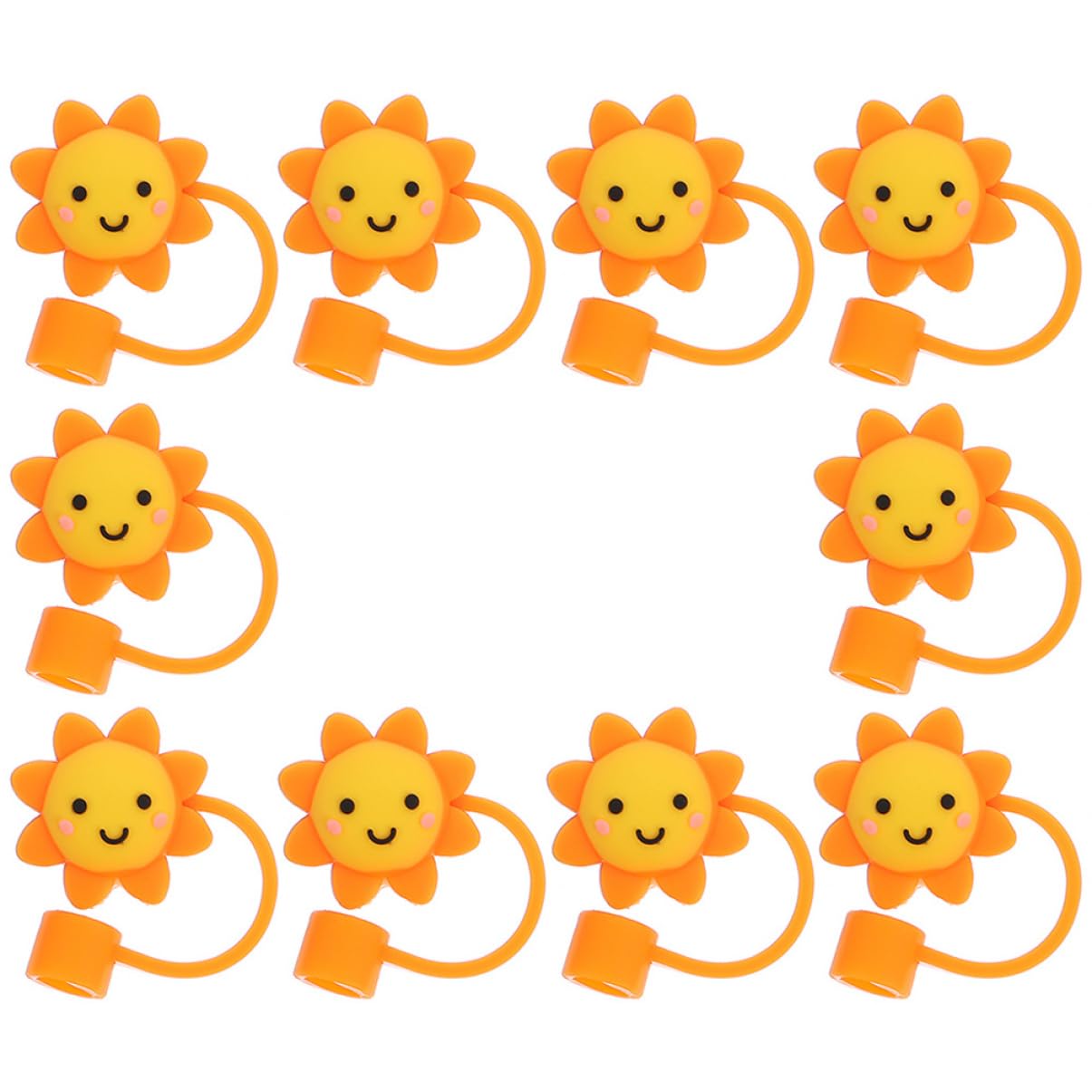 LALAFINA 50 Stück Staubstopfen Aus Stroh Kawaii Strohhalmabdeckung Aus Silikon Stroh Bedeckt Kappe Strohhalm Topper Silikon Strohhalmstopfen Schutzhülle Universal- Mädchen Kieselgel