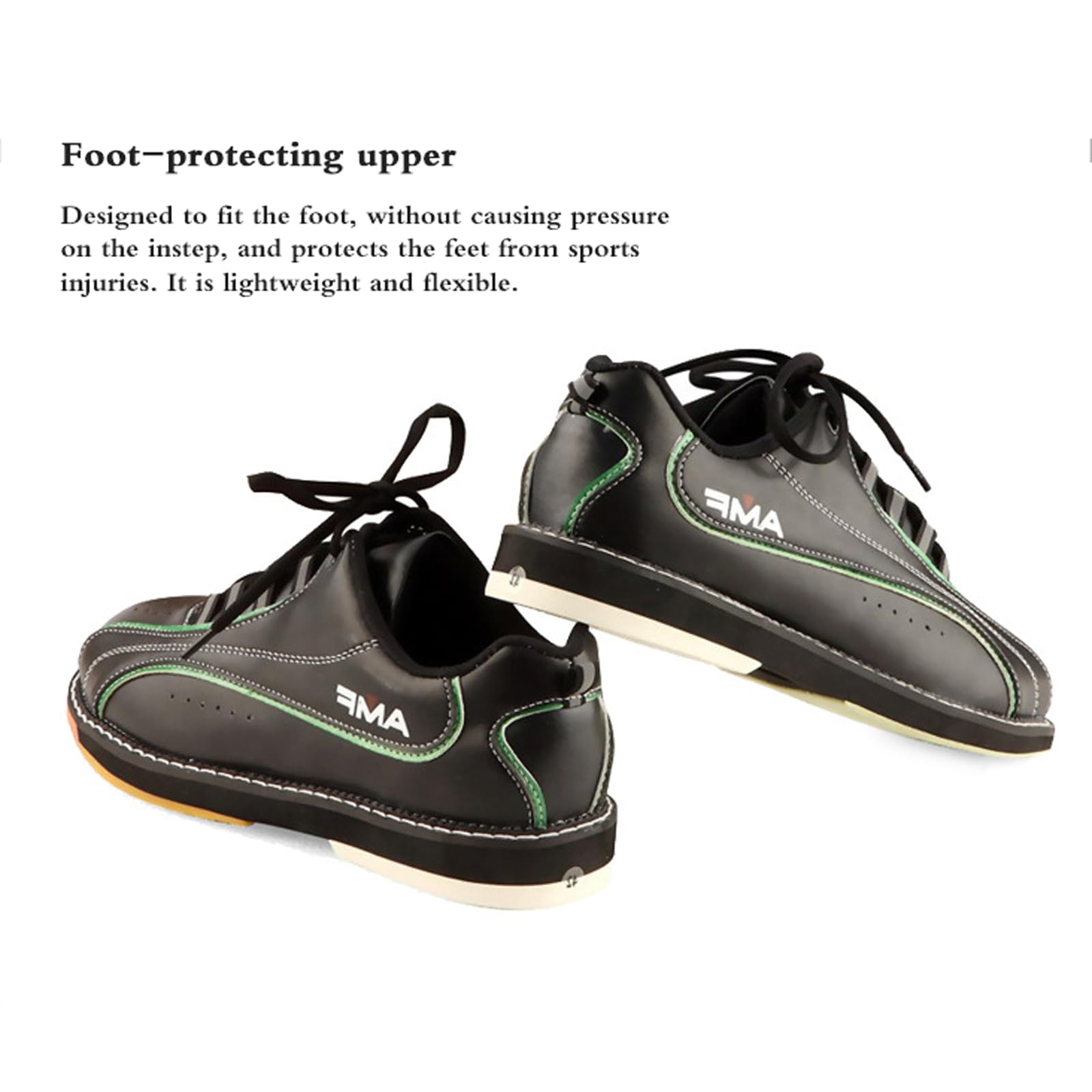 Scarpe da Bowling per Uomo da Donna,Scarpe da Bowling Leggere E Traspiranti,Antiscivolo,Materiale in Pelle,Fori di Ventilazione,per Interni Ed Esterni