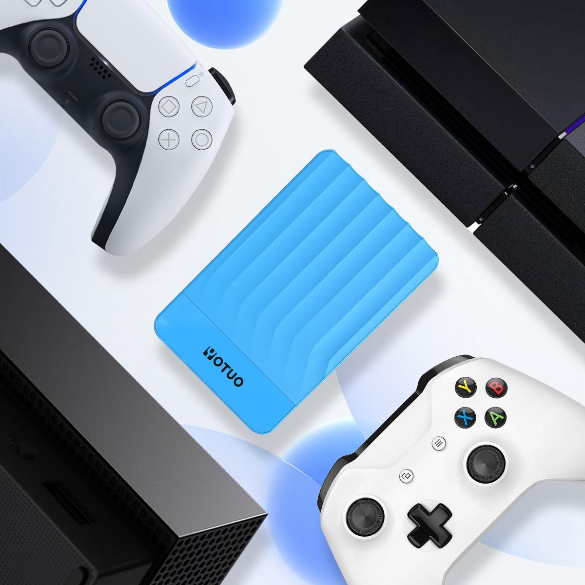 YOTUO Disco duro externo portátil de 750 GB, expansión de almacenamiento HDD móvil USB 3.0 para PC, Mac, escritorio, laptop, PS4, PS5, Xbox One X/S, Xbox 360, Xbox Series X/S, oficina y juegos (azul)