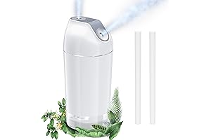 Mini Humidifier-Battery Operated 480ml Portable Small Humidifier USB Rechargeable Desktop Humidifiers With...