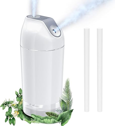 HandFun Mini Humidificador - Humidificador Operado con Batería 480ml Inalámbrico Portátil Pequeño Humidificador USB Recargable de Escritorio