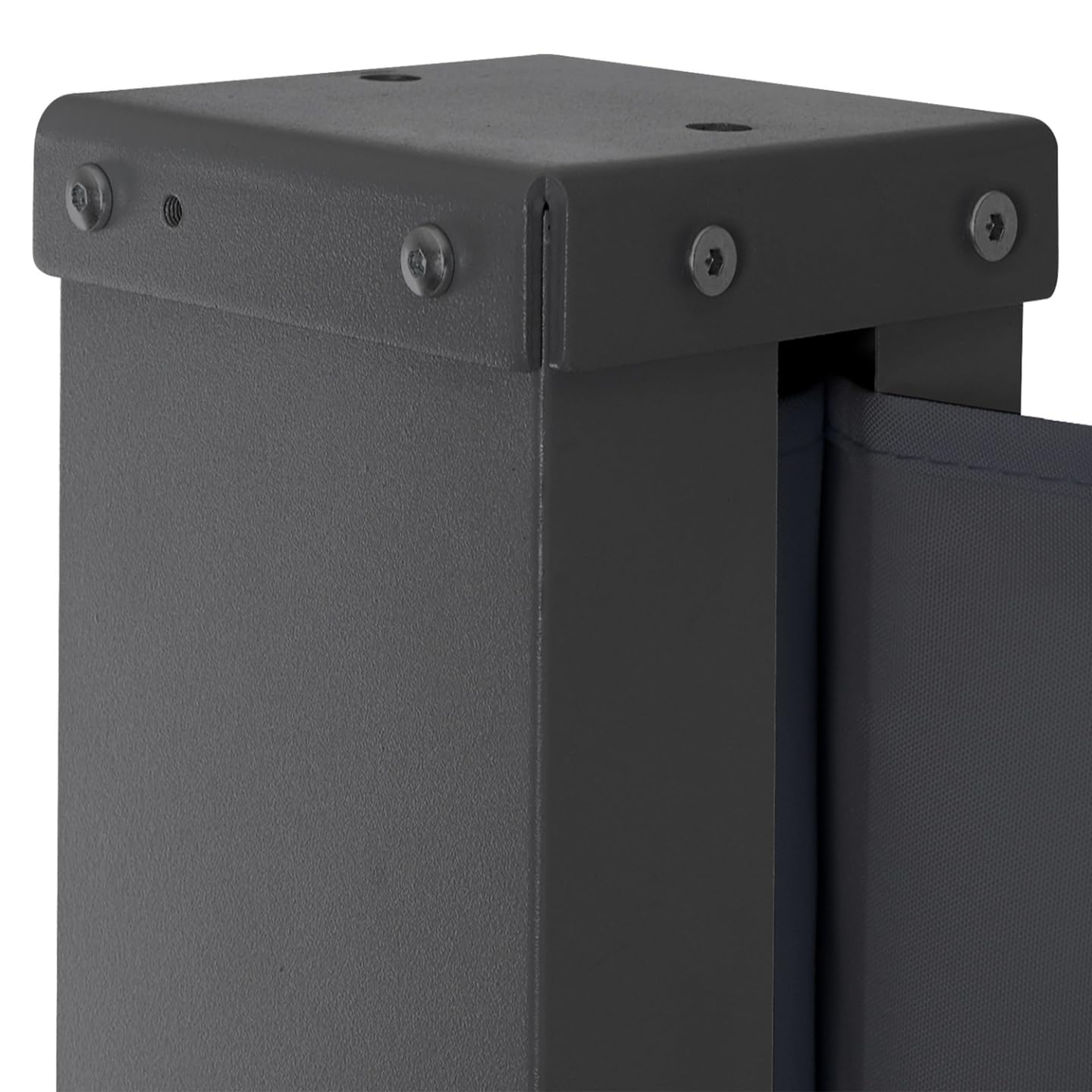 Paravent extérieur rétractable 180 x 400 CM Gris Anthracite Store latéral