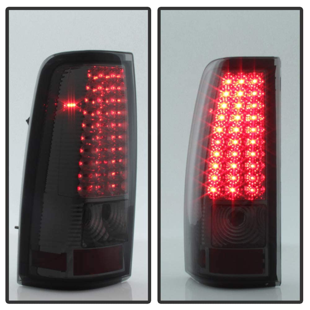 ACANII For Black Smoke 19992002 Chevy Siverado 1500 GMC Sierra LED Tail Lights Brake Lamps