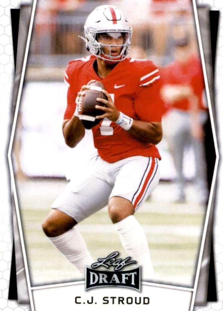 2022 Leaf Football Draft Picks HOBBY Blaster Box with a including Kenny Pickett Complete 10 Card Set and 2 GUARANTEED AUTOGRAPHS with Chance for Bryce Young and Others