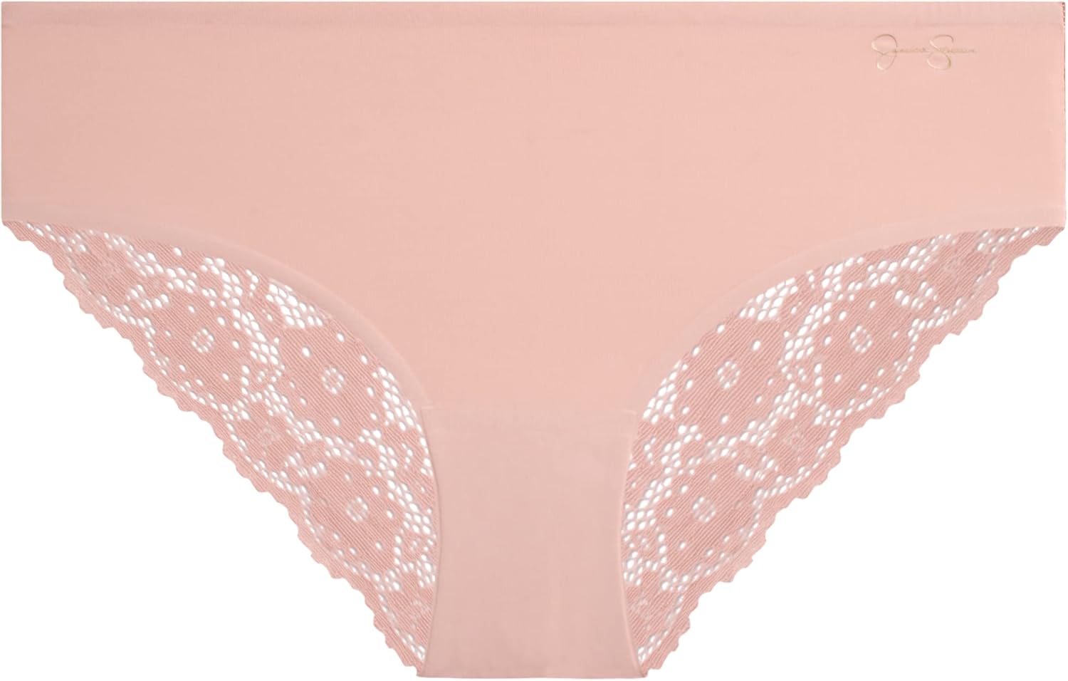 Jessica Simpson Women's Hipster Underwear - 10 Pack Sexy Lace Trim No Show Seamless Briefs - Panties for Women (S-XL) - Image 4