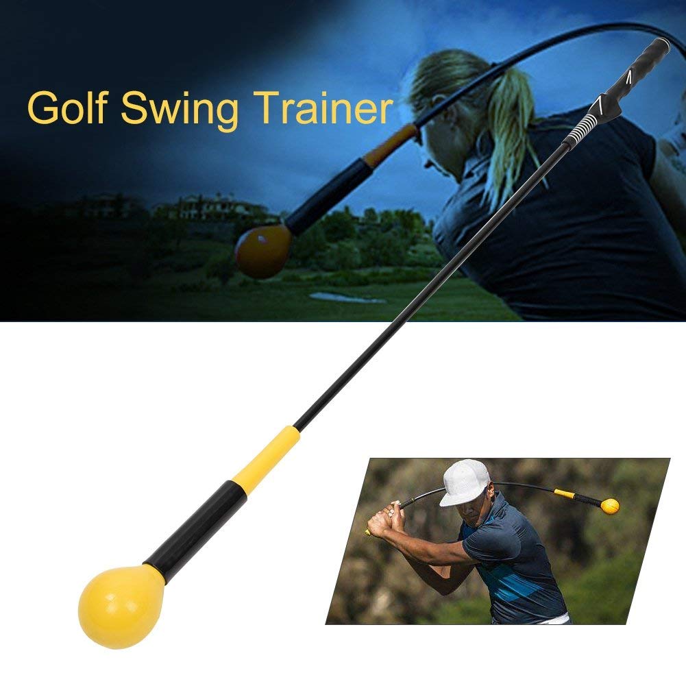 Golf Swing Trainer, Rhythmusverbesserung und Krafttraining, Golf Trainingshilfe mit Grip-Zubehör for Anfänger, Fortgeschrittene, Indoor-Training, Golfplatz-Übungen