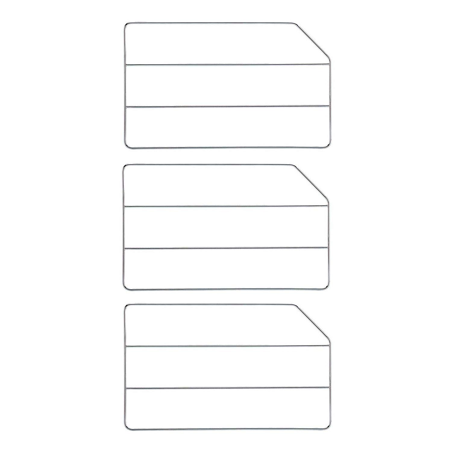 Rev-A-Shelf 18 Inch Bakeware Baking Sheet Tray Divider, Chrome (3 Pack)