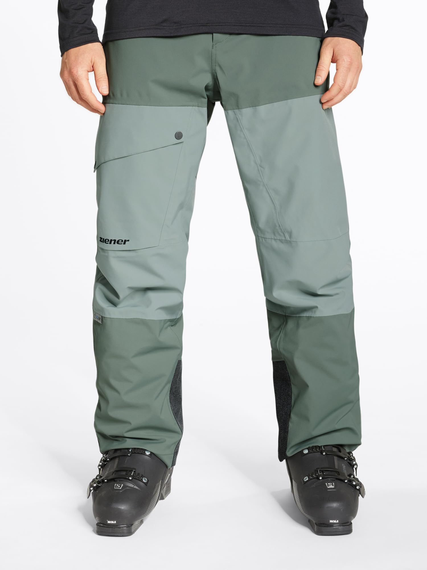 Ziener Herren Ski-Hose Freeride PFC frei Wolle wattiert Tiffin