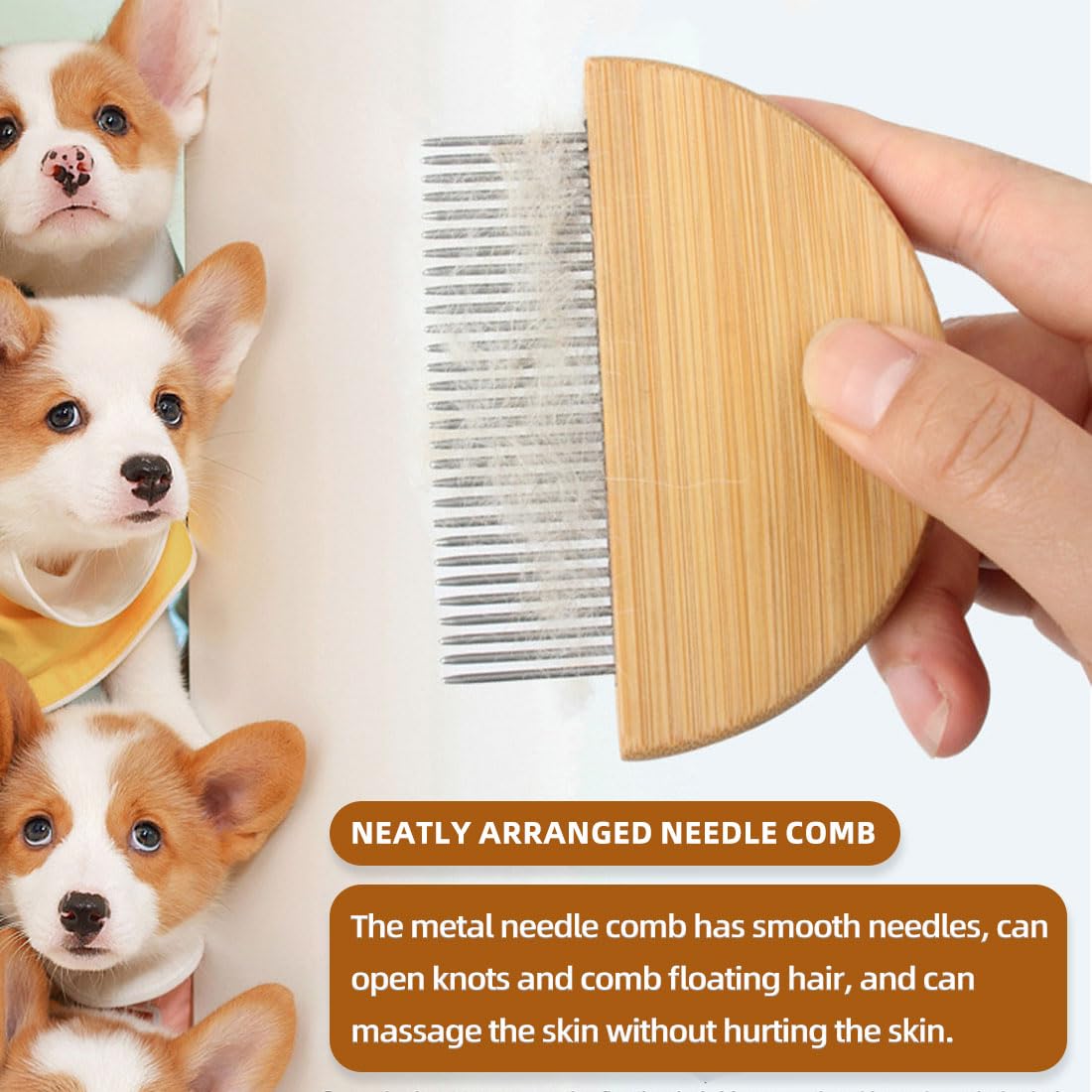 anti puces - 2 pcs Peigne Anti puces pour Chat/Chien,Pas de matière Plastique,Peigne a Puce,Brosse Chat,Peigne Chien,Anti-puces, poux et tiques pour Chiens,Anti-Puce Chaton