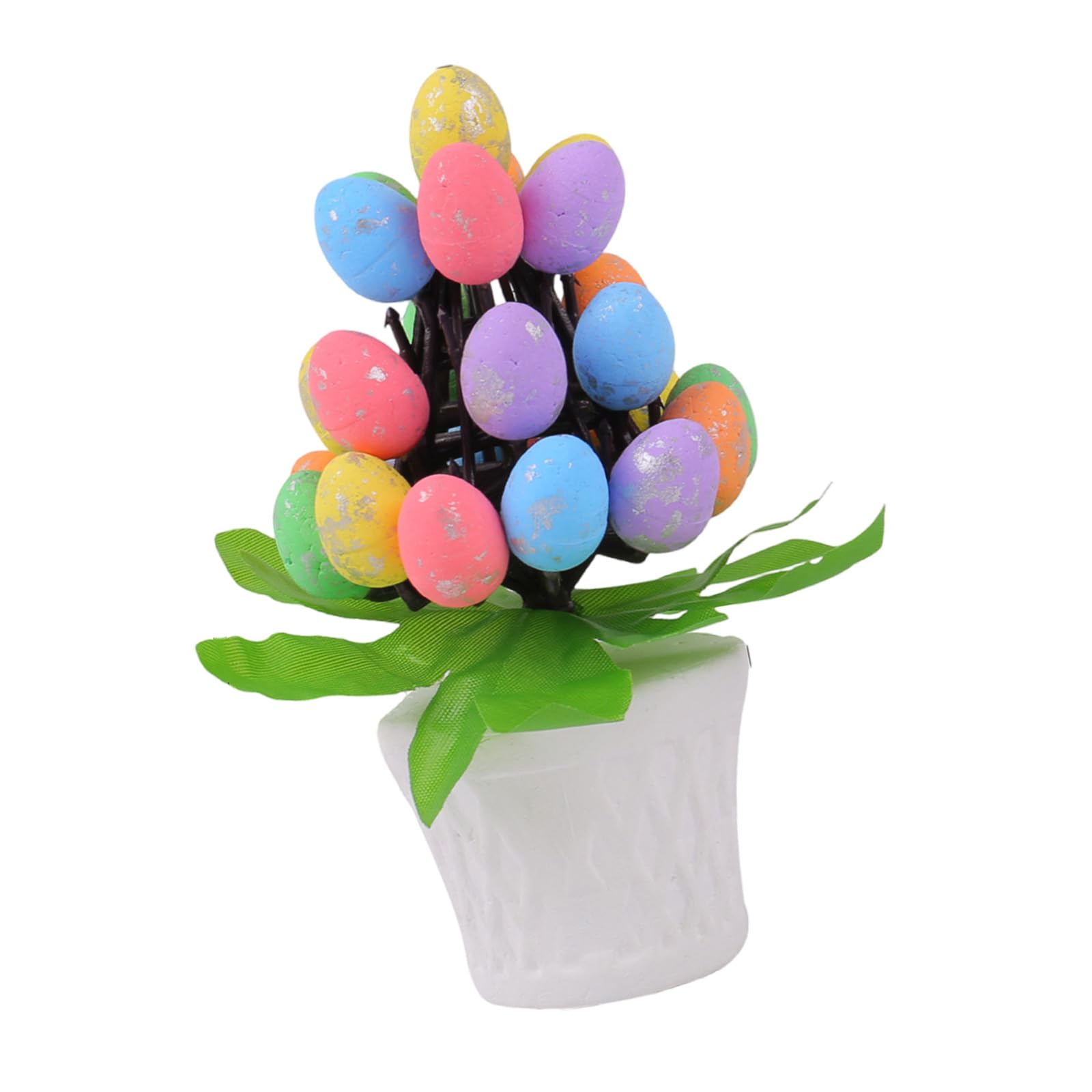 Jazuaiao User Friendly Easters Eggs Desk Ornament Easters Eggs Pottery Table Ornament for Creative Holiday Displays User Friendly Materials