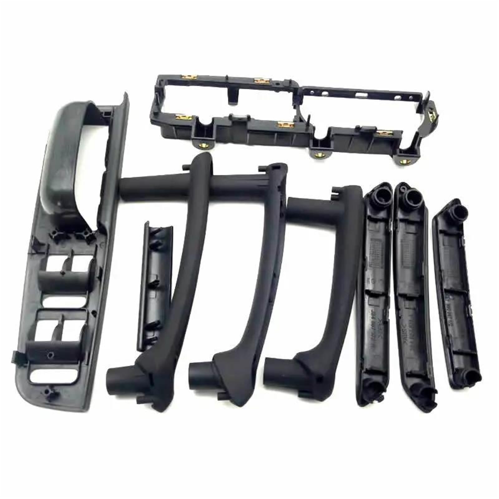 YUEYZHK 9PCS Black Interior Door Handle with Trim for VW for Passat B5 3B1 867 171 3B1867171
