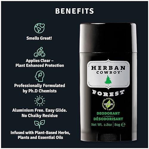 Miniatura 2 de Herban Cowboy, Forest, desodorante para protección máxima, 2.8 onzas, 3 unidades
