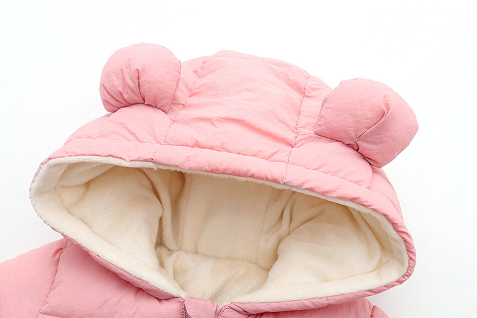 Generisch Traje de nieve con capucha forrado para ropa de bebé acolchada con abrigo, chaqueta de invierno