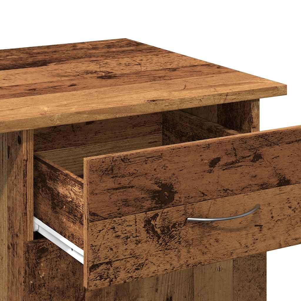 Scrivania Porta Computer 100x50x76 cm con Cassetto Legno Antico | Tavolo da studio compatto con cassetto integrato per riporre documenti e accessori in ufficio o camera.