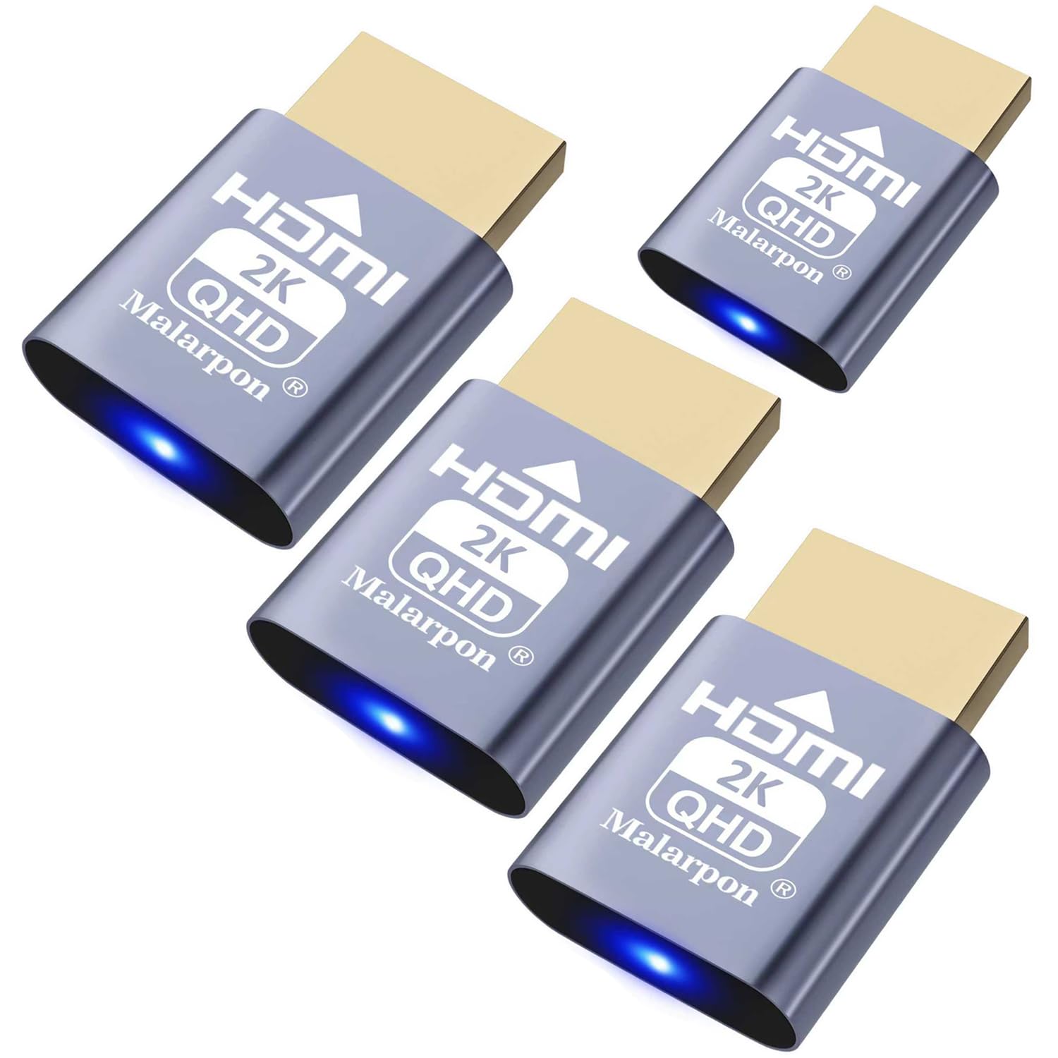 Malarpon HDMI Dummy Plug fit-Headless Display Emulator DDC EDID Headless Ghos with Windows Mac OSX Linux Great for Graphics Acceleration Support