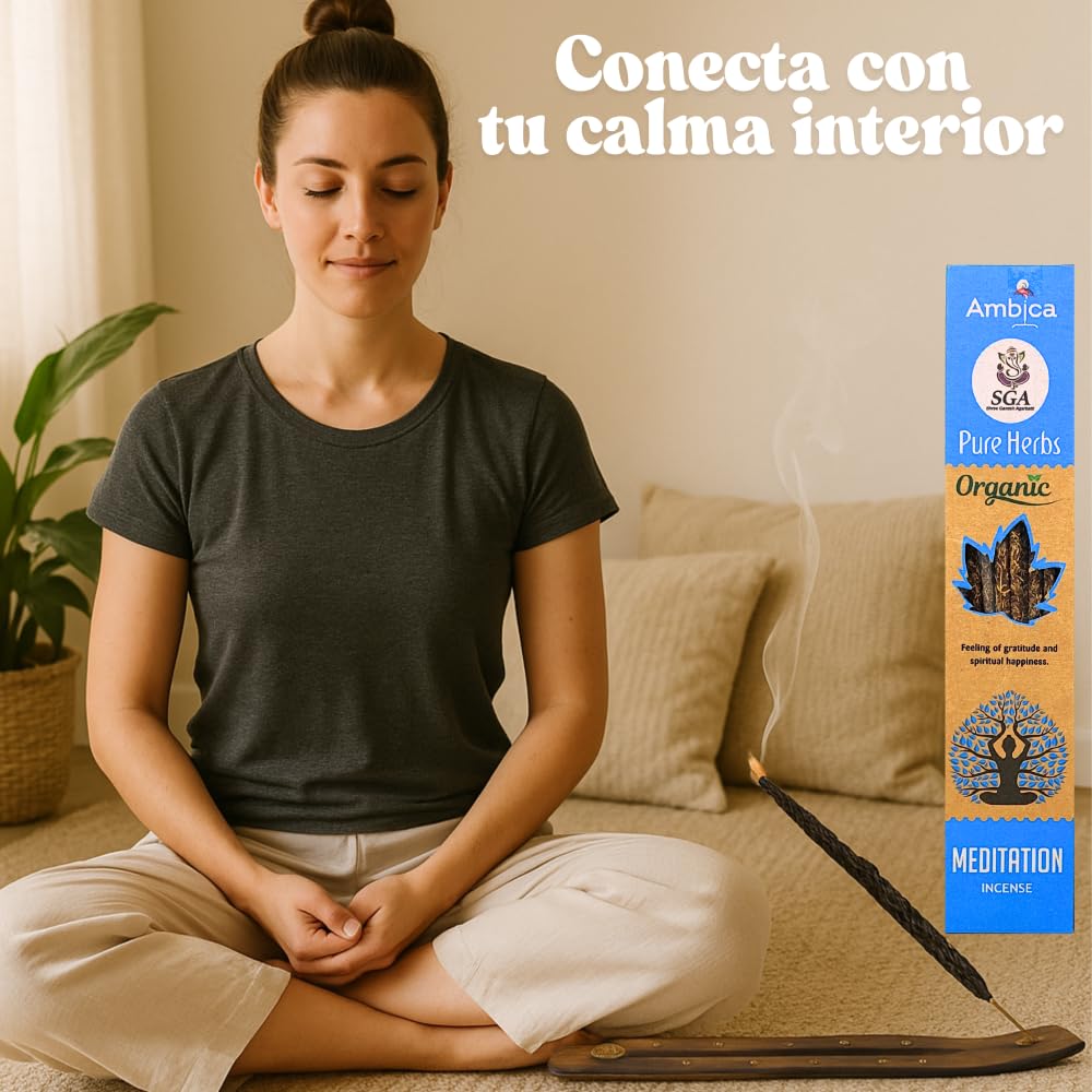Nag Champa Palo Santo Incienso Natural Orgánico Ecológico Aromaterapia Meditación 5 Aromas