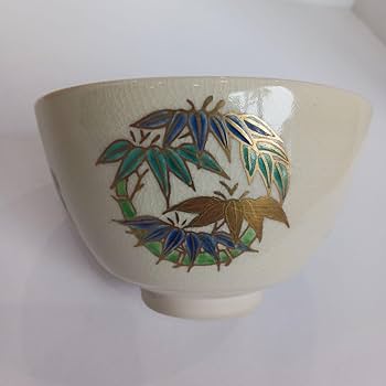 上山善峰作　仁清写　茶碗　共箱　幅約12.5㎝　東さ5-0904⑨ Yahoo!オークション - 上山善峰（造）京焼 桜仁清写茶碗 共箱