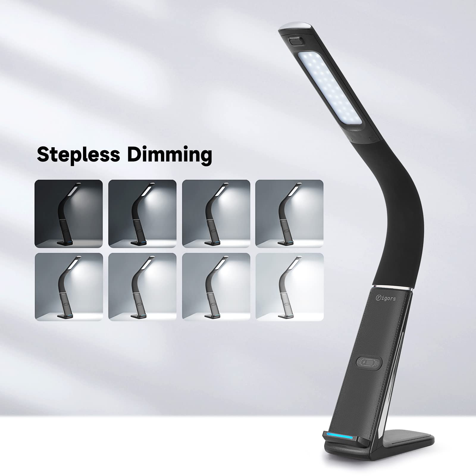 Lampe De Bureau Mainstays Dimmable Plastic LED Desk Lamp With USB