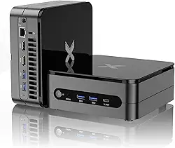 Mini PC 16GB DDR4 512GB SSD Mini Gaming PC Core i7-12700H de 12ª geração (até 4,7 GHz), suporte para mini computador desktop monitores triplos 4K, WiFi 6/BT5.2, 2 portas USB 3.2, 2 portas USB 3.0, 2 x