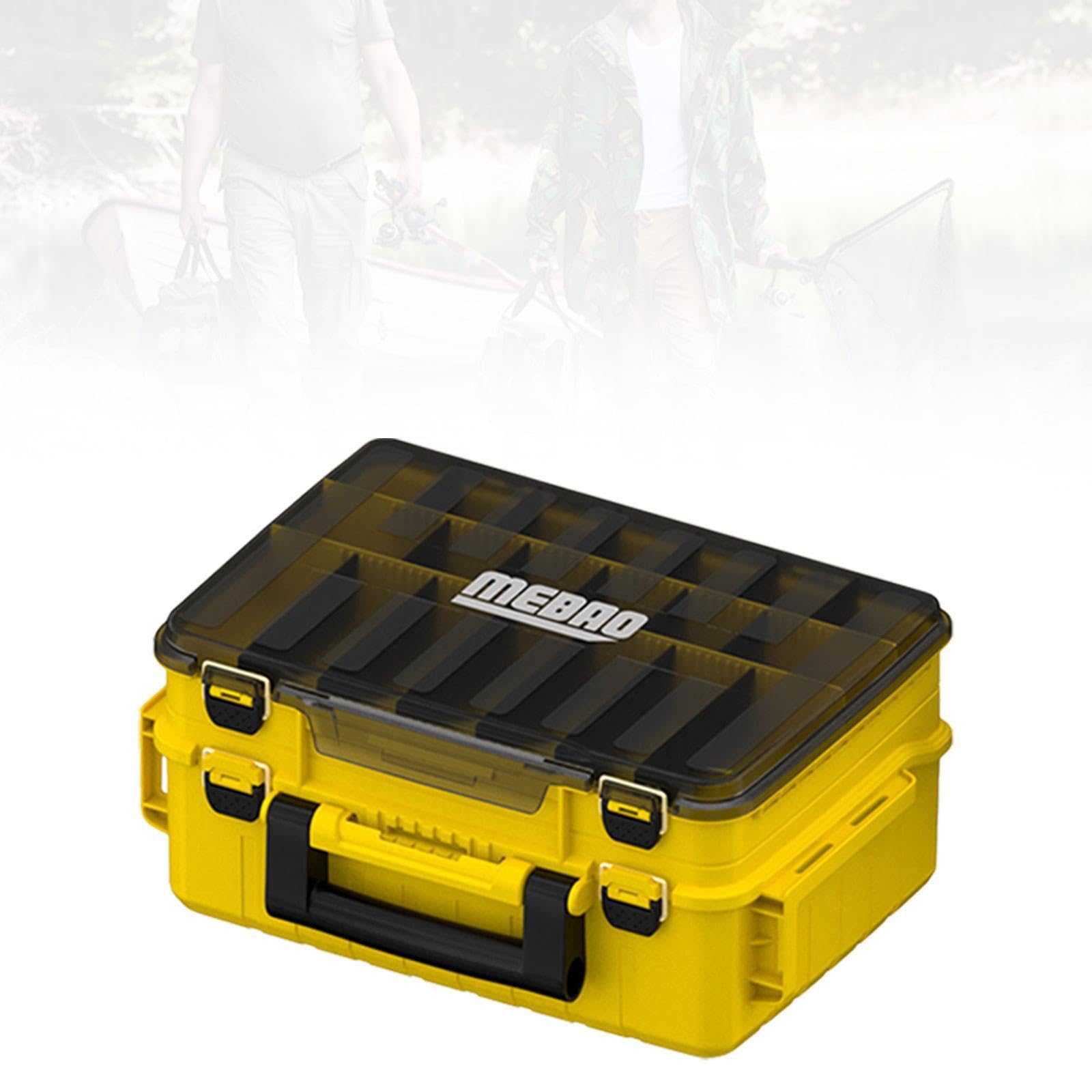 KESOTO Contenedor de Aparejos de Pesca, Estuche para Herramientas Y Accesorios, Bandeja para Cebos Y Camping