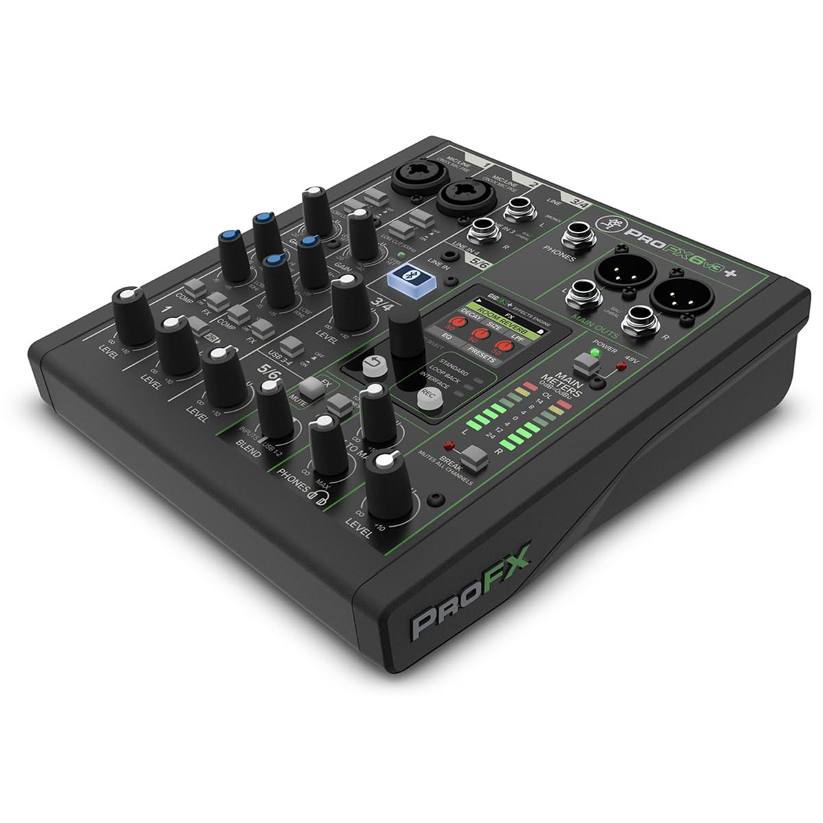 Amazon.com: Mackie ProFX6v3+ 6 通道專業模擬混音器,附USB,Onyx